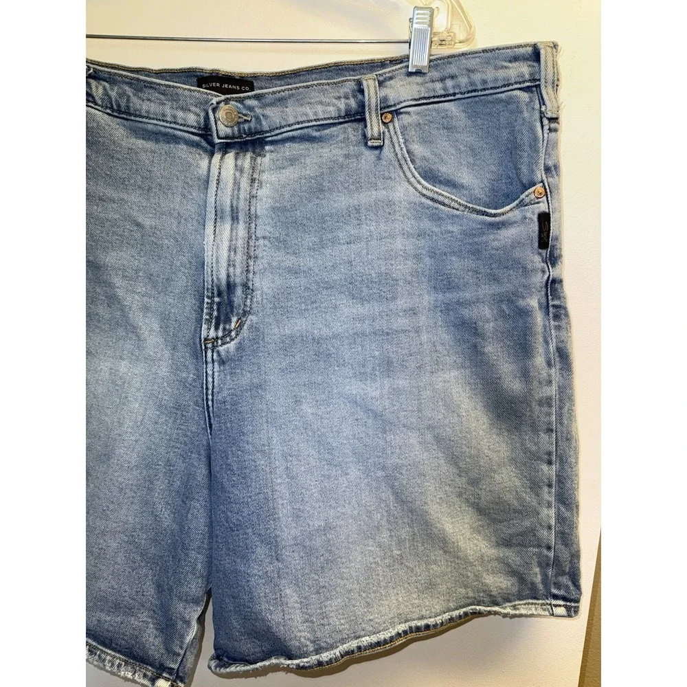 Silver Jeans Co. Shorts Vintage Long Short Denim Jean Plus Size 22 X 8.5